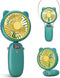 Handheld Fan Mini, Cute Hand Fan Portable, Powerful USB Rechargeable Fan with 4 Speeds and LED Display for Kids Women, Battery Small Electric Hand...