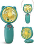 Handheld Fan Mini, Cute Hand Fan Portable, Powerful USB Rechargeable Fan with 4 Speeds and LED Display for Kids Women, Battery Small Electric Hand...