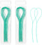 100 Pcs Floss Threaders Multifunctional Deep Clean Floss for Braces, Bridges, and Implants Dental Threader (Green)...
