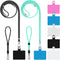 Cell Phone Lanyard, Universal 2× Phone Crossbody Lanyard for Women, 2× Wrist Phone Strap and 5× Connectors Compatible with Most Phones (Black Gree...