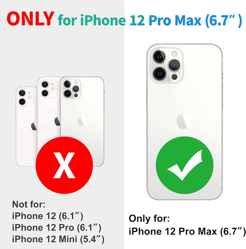 SPORTLINK Compatible with iPhone 12 Pro Max Waterproof Case - Built in Screen Protector Full Body Shockproof Dustproof IP68 Waterproof Case for iP...