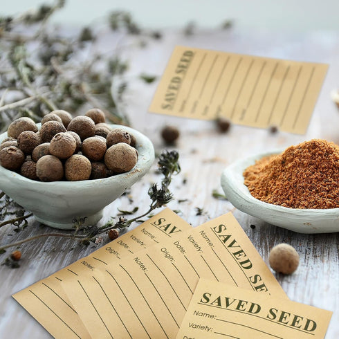 120 Pcs Seed Envelopes Resealable, 4.7 x 3.15 Inch Seed Packet Envelopes with Printed Self Sealing Seed Saving Envelopes for Flower Vegetable Seed...