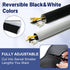 Neoprene Cable Management Sleeve 10ft (120 inch) - 1.5 inch, Velcro Cuttable Cord Organizer, Split Wire Loom Tubing Reversible Cord Protector for ...