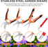 4Pieces Gardening Tools, Gardening Scissors,Garden Scissors, Scissors Set with Sharpening Stone, Gardening Stainless Steel Pruning Shears with Sha...