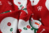 Cute Snowman Xmas Pet Clothes for Dog Pajamas Soft Christmas PJS, Medium Red Back Length 16"...