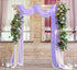 Lavender Wedding Arch Draping Fabric 29" X 20FT Chiffon Fabric Sheer Drapes for Wedding Ceremony Arbor Party Handrail Stairs Swag Fabric Decoratio...