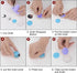 HARFINGTON 100 Sets Self Cover Button Kit 5 Size 0.6" 0.75" 0.9" 1.1" 1.5" with Wire Backs Aluminum Buttons to Cover Fabric Covered Buttons Maker ...