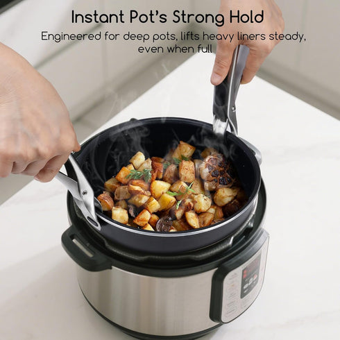 SOLEADER Plate Gripper Compatible With Instant Pot Accessories, Air Fryer Pans Gripper, Hot Plate Bowl Retriever For Egg Custard For Jidangeng, Fo...