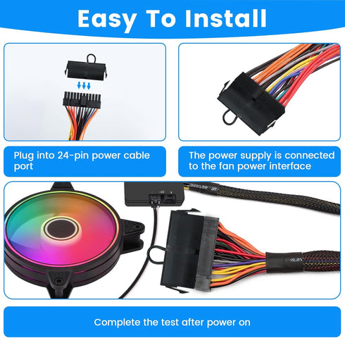 SDTC Tech 24-Pin ATX Power Supply Jumper Bridge Tool PSU Test Starter Without Being Plugged Into The Motherboard...