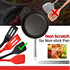 Mini Silicone Brownie Serving Spatula Set Flexible Non Stick Serve Turner Heat Resistant Cooking Spatula for Flip Eggs Crepe Steak Pizza Kitchen U...