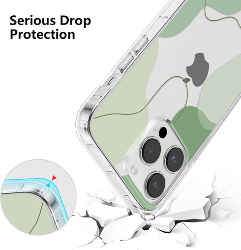 DEFBSC Compatible with iPhone 13 Pro Max Case, Soft Shaped Art Design with Built-in Bumper Protective Phone Case, Cute Slim TPU Cover Designed for...
