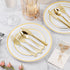 60PCS Gold Plastic Silverware, Gold Disposable Utensils, Heavy Duty Cutlery Set of 30 Gold Forks, 15 Gold Spoons, 15 Gold Knives for Parties, Wedd...