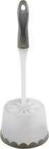 Bath Bliss Deluxe Toilet Bowl Brush and Stand | Dimensions: 5.37” Rd x 15” | 360 Brush Head | Bathroom Cleaning | Contemporary Design | Open Holde...