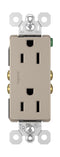Legrand radiant 885TRNICC12 15 Amp Tamper Resistant Decorator Duplex Outlet, Side Wire or Push Wire, Nickel (1 Count)......
