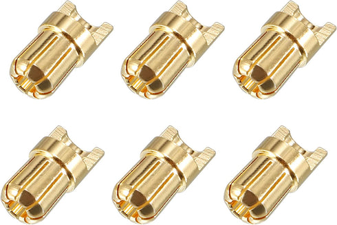 uxcell 6.5mm Bullets Connector Gold Plated Banana Plugs Male for RC Battery ESC Motor 6pcs...