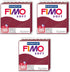 FIMO Soft Polymer Oven Modelling Clay - Most Popular Colours - 57g - Set of 3 - Merlot...