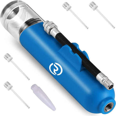Ball Pump for Sports Balls - 5 Needles - Basketball Pump, Soccer Ball Pump - Air Pump for Balls, Volleyball, Football Accessories Equipment - Hand...