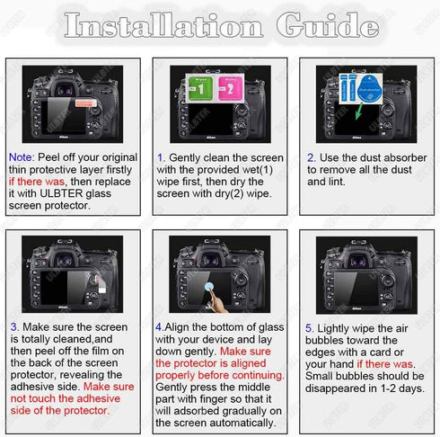 Screen Protector for Nikon Z fc Zfc Digital Camera & Hot Shoe Cover, 0.3mm 9H Hardness Tempered Glass Saver Anti-Scrach Anti-Fingerprint Anti-Bubb...