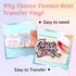 Tintnut Splash Heat Transfer Vinyl Roll - 12 Inch x 5ft Spring Color Watercolor Ink Patterned HTV Splatter Iron On Vinyl DIY T-Shirts Hats Clothes...