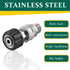 Pressure Washer Adapter Set, M22 14mm to 3/8 Inch Quick Connect, Pressure Washer Quick Connect Fittings, Stainless Steel...
