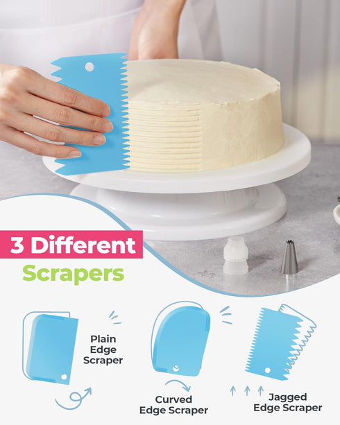 Kootek 32-Piece Piping Bags and Tips Set with 24 Icing Piping Tips, 2 Reusable Pastry Bags 12 Inch, Reusable Piping Icing Bags and Tips, Cake Deco...