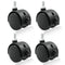 4 Pack 1.5 Inch Caster Wheel Replacement, M8 Office Chair Caster Wheel, Universal Standard Size Furniture Wheel with Locking Braking Threaded Scre...