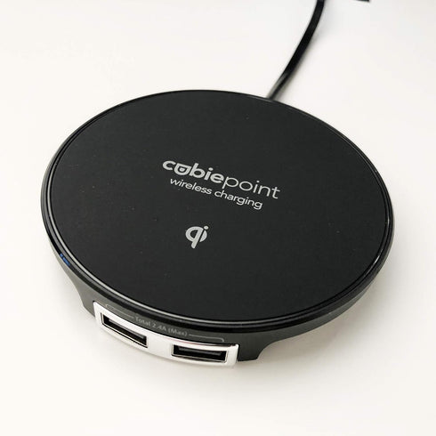 Brandstand | CubiePoint |10W Fast Charge Qi Wireless Charger | 2 USB Ports......