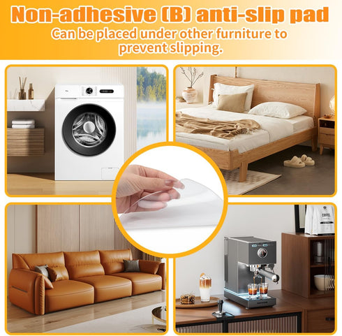 Clear Rubber Sewing Machine Foot Pedal Non Slip Pad,Suitable for Use on Carpets, Floors and Wood Floors, Sewing Machine Pedal Mat Prevent Foot Sli...
