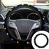 Cute Flower Floral Steering Wheel Cover, Embroidery Cute Flower Car Accessories Set with 2 Air Vent Clip Flowers, Universal Auto Interior Decor fo...