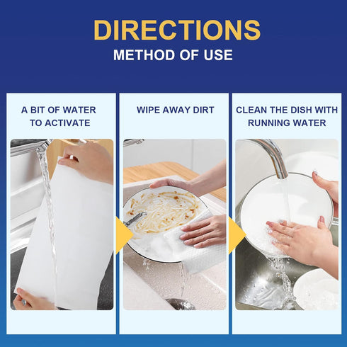 Portable Cleaning Wipes, Camping Dish Soap, Traveling Dish Wipe, Powerful in Grease Removal, Great for Traveling and Camping,30 pcs...