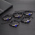2Pcs Multilayer Constellation Zodiac Leather Bracelet Vintage Black Leather Bracelet Adjustable Handmade Woven Bracelet Birthday Trendy Jewelry fo...