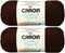 Bulk Buy: Caron Simply Soft Yarn Solids (2-Pack) (Chocolate)......