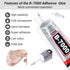 B7000 Jewelry Bead Glue for Jewelry Making, Clear 3.7 fl oz B7000+Plus Multipurpose Super Adhesive Glue for Rhinestone Crafts Fabric Metal Stone N...