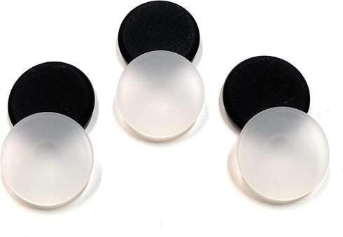 Button Covers Prevent Shirt Holes (12-Pack, Black & Clear)...