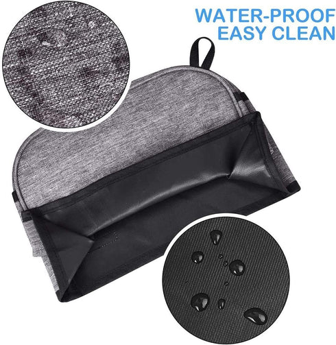 iFedio Toaster Cover 4 Slice with Storage Pockets, Toaster Dust Cover, Washable & Waterproof (Grey)...