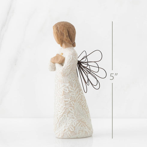 Willow Tree Remembrance Angel (Lighter Skin), Memories…Hold Each one Safely in Your Heart, A Gift to Express Sympathy, Comfort, Remembrance and He...