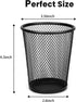 QYH Mesh Pencil Holder Metal Pen Cup Black for Desk 6 Packs...