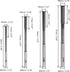 uxcell Chucking Reamer Set Lathe Machine Reamer Straight Flute Milling Cutter High Speed Steel H7 Tolerance (3mm 4mm 5mm 6mm 7mm 8mm 9mm 10mm) 8pc...