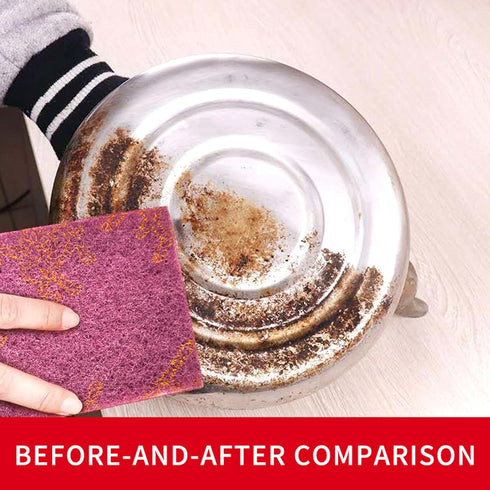 Heavy Duty Cleaning Cloths, Household Scrub Pads?10/Pack, for Cleaning Stubborn Stains in The Oven and Sink, on The Grill, or on The Bottom of pot...