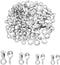 NBEADS 70 Pcs Ball Chain Pull Loop Connectors, Fit for 2.4mm/3mm/4.5mm/6mm Real 304 Stainless Steel Ball Chain Ceiling Fan Lamp Pull Loop Chain Co...