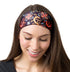 RiptGear Stretch Sport Headband for Women (Dark Unique) — Made of Non-Slip Sweat Wicking Fabric — Great for Yoga, Running or The Gym — Soft Headba...