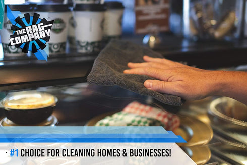 The Rag Company - All-Purpose Microfiber Terry Cleaning Towels - Commercial Grade, Highly Absorbent, Lint-Free, Streak-Free, Kitchens, Bathrooms, ...