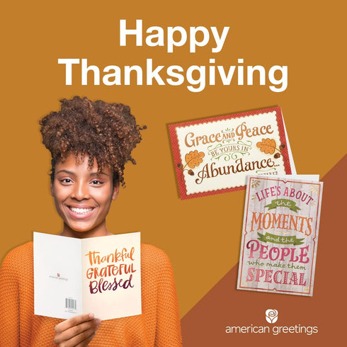 American Greetings 8-Count 16 oz Plastic Party Cups, Pumpkin Thanksgiving Party Supplies...