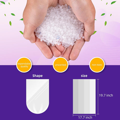 Small Trash Bags 4 Gallon Garbage Bags Bathroom Kitchen Office Clear Waste Basket Liners for Cat Litter, Paper Shredder Bags, 10L, 105 Count...