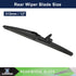 X AUTOHAUX Rear Windshield Wiper Blade Replacement for Toyota 4runner 2003 2004 2005 2006 2007 2008 2009...