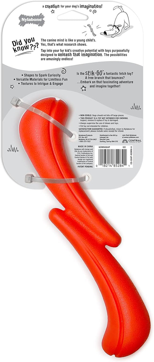 Nylabone Stik-GO Interactive Dog Toy - Lightweight Flexible Floatable Dog Fetch Toy for Creative Play & Dog Exercise...