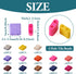 260Pcs 5mm Tila Beads Glass Seed Beads 13 Colors Baking Paint Square Beads 2 Hole Tile Carrier Beads Kit for DIY Crafts Bracelets Jewelry Making S...