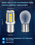 Qoope 1156 1141 Led Bulb 10V-30V AC/DC Super Bright Warm White 1073 7506 BA15S Replacement Bulbs for RV Camper Travel Trailer Marine Motorhome Int...