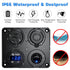 4 in 1 12V Outlet Charger Socket Panel, 36W Power Dual QC 3.0 USB Car Charger Outlet Socket, Cigarette Lighter Socket with LED Voltmeter Rocker To...