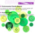 Swpeet 1000Pcs Christmas Green Craft Buttons, 2 and 4 Holes Red Round Craft Resin Sewing Buttons Suitable for Christmas Sewing Decorations, Art & ...